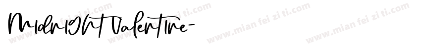 Midnight Valentine字体转换